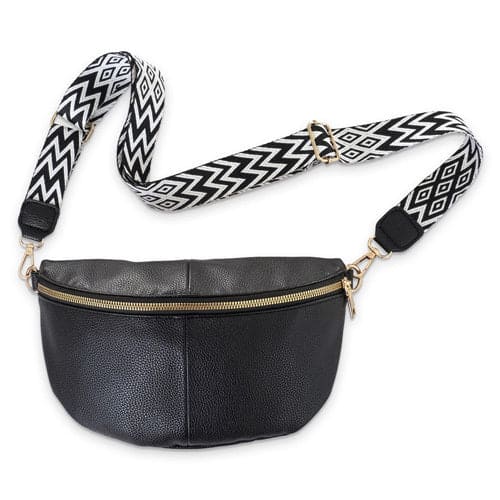 Sac Banane Femme Noir – Élégant, Chic et Pratique | Effet Cuir Grainé