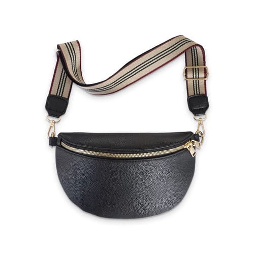 Sac Banane Femme Noir – Élégant, Chic et Pratique | Effet Cuir Grainé