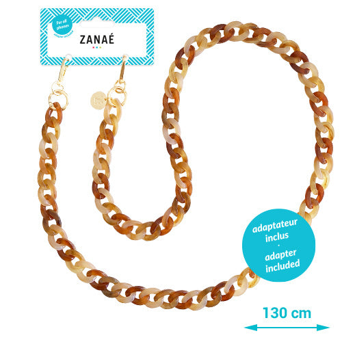 Les Chaînes d’Énergie – Bijoux & Téléphones | Collection PACIFIC PALISADES – Chaînes-bijoux élégantes en acrylique et acier doré