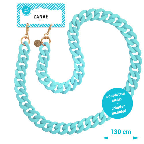 Les Chaînes d’Énergie – Bijoux & Téléphones | Collection INDIA SUMMER – Chaînes-bijoux élégantes en acrylique et acier doré