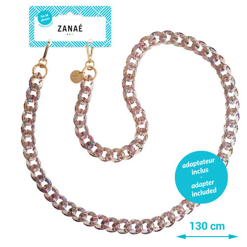 Chaînes-bijoux– Collection MERMAID’S SONG : accessoires scintillants en perles cristal et acier doré, inspirés des reflets marins et de l’univers des sirènes