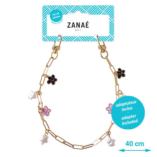 Chaîne courte “Golden Dreams – Flower Charm”