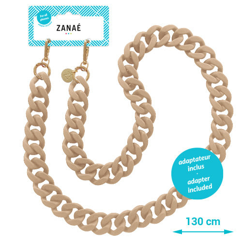 Les Chaînes d’Énergie – Bijoux & Téléphones | Collection INDIA SUMMER – Chaînes-bijoux élégantes en acrylique et acier doré