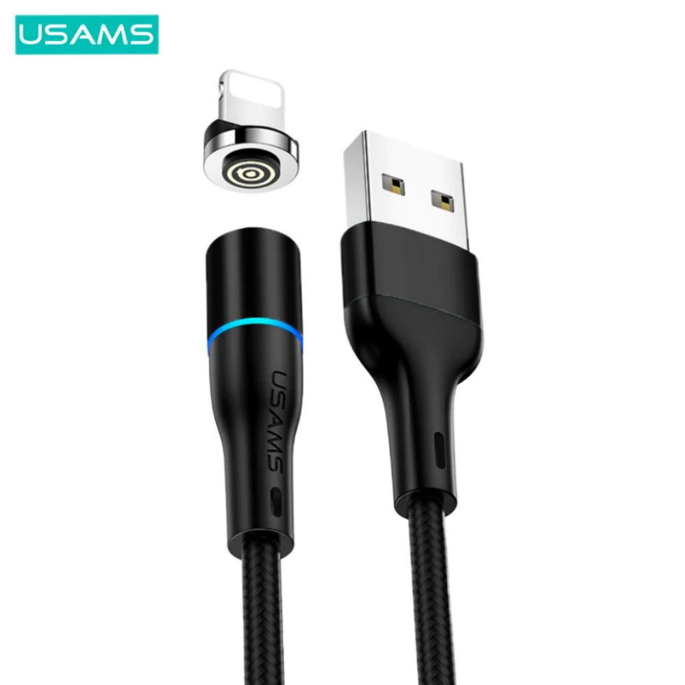 Câble Data USB vers Lightning Magnétique Rotatif 2.4A