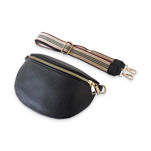 Sac Banane Femme Noir  – Élégant, Chic et Pratique | Effet Cuir Grainé