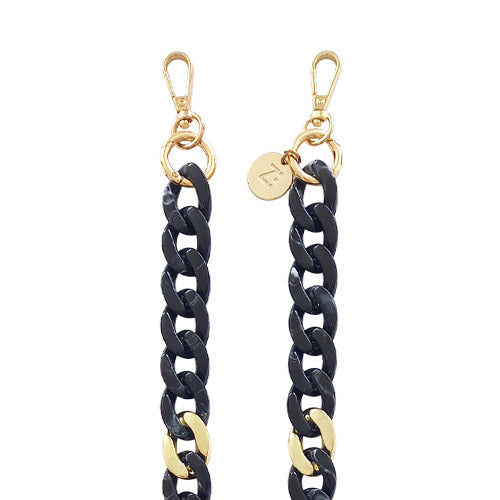 Les Chaînes d’Énergie – Bijoux & Téléphones | Collection Milky Way – Chaînes-bijoux élégantes en acrylique et acier doré