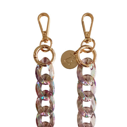 Chaînes-bijoux– Collection MERMAID’S SONG : accessoires scintillants en perles cristal et acier doré, inspirés des reflets marins et de l’univers des sirènes