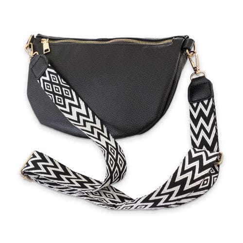 Sac Banane Femme Noir  – Élégant, Chic et Pratique | Effet Cuir Grainé