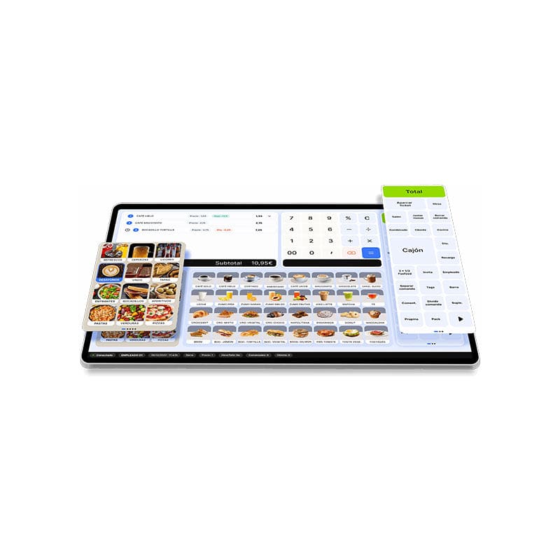 Pack caisse POS ELINES E105 15″ complet – Terminal tactile + imprimante  + tiroir + logiciel Windows conforme fiscal