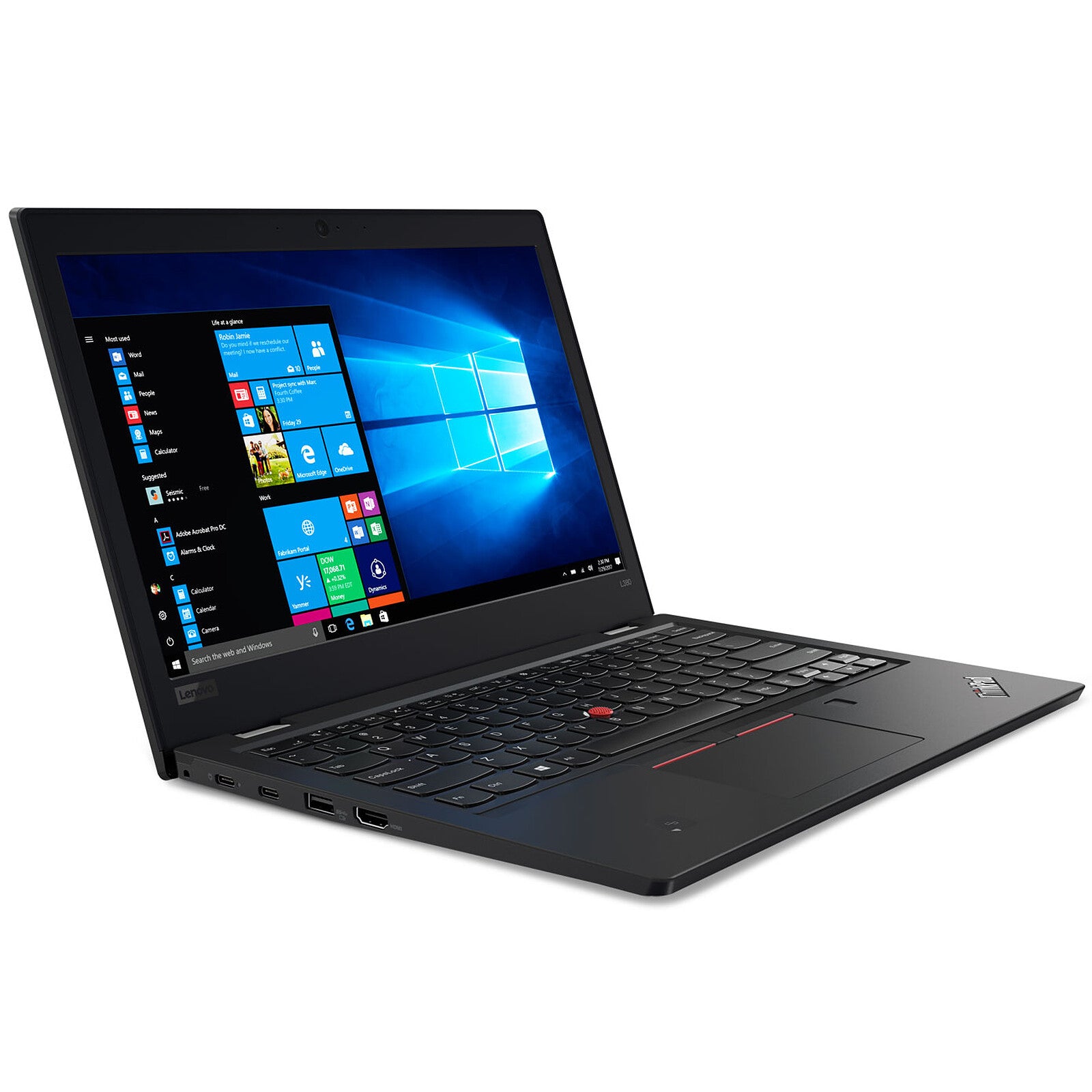 vue sur cote lenovo thinkpad l380