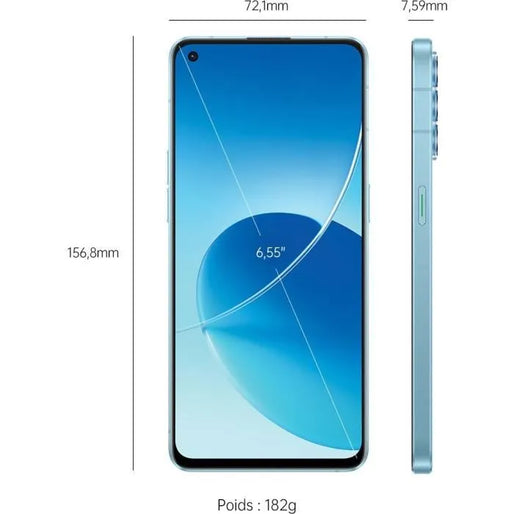 OPPO Reno 6 5G bleu – smartphone reconditionné 128 Go