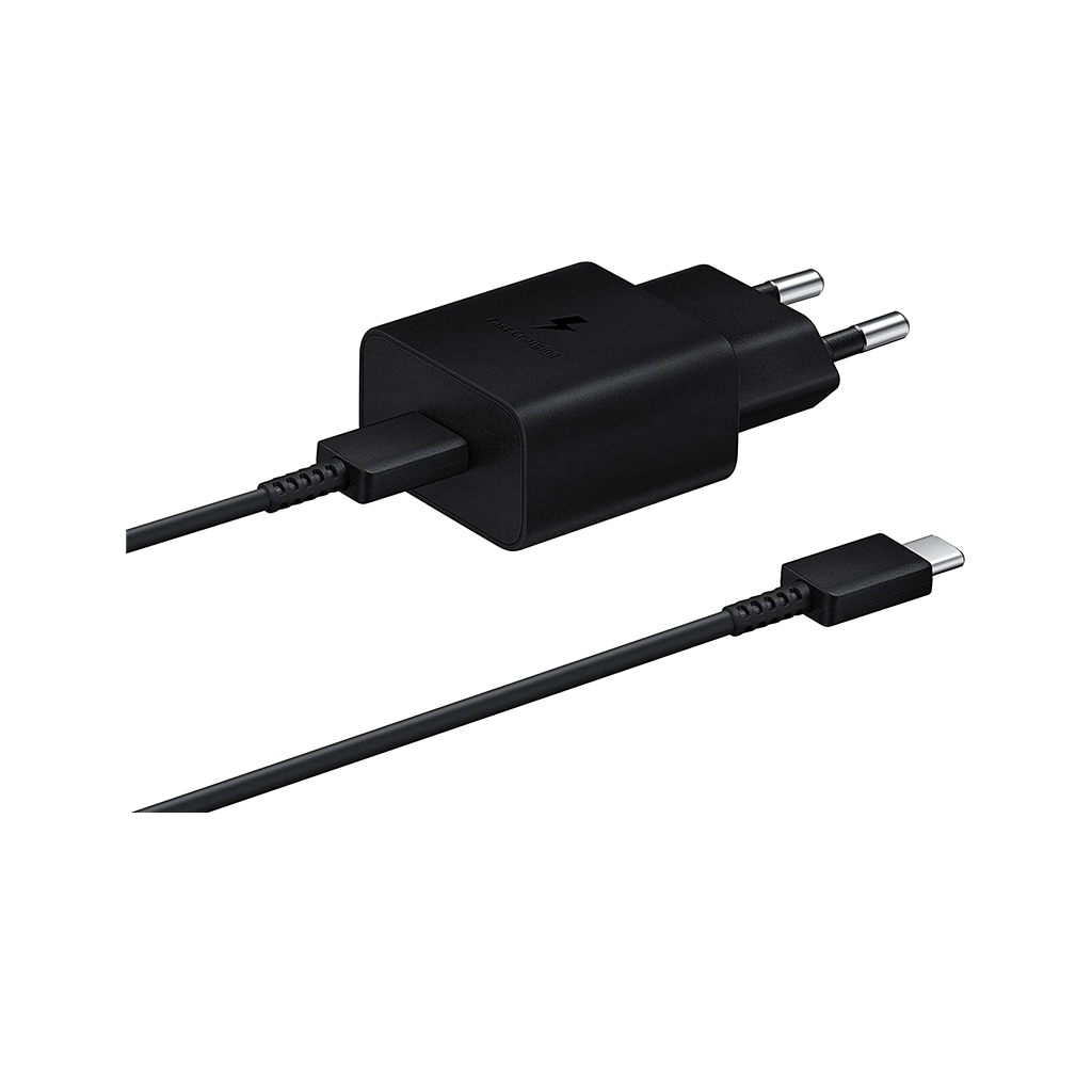 Adaptateur secteur SAMSUNG 25W USB-C Noir avec câble Charge Rapide - Tech Trade